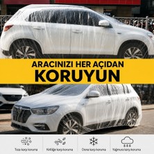 Sunup SN-38878 Xl Beden Pe Araç Örtüsü 4.8x7.5 Metre Dört Mevsim Dayanıklı Su Geçirmez ve Uv Korumalı Branda