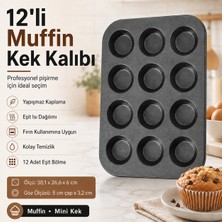 PratikBir 12'li Muffin Kek Kalıbı