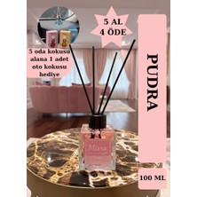 Misra Home 100ML Pudra Kokusu Çubuklu Oda Kokusu Powder Kokusu Dolap Banyo Ev Oda Parfümü