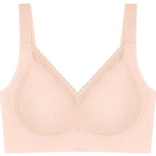 Cottonhill Seamless Bra - Seravia | Latte Lazer Kesim Dantelli Minimizer Kadın Sütyen