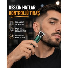 Marsilyan Şarjlı Erkek Tıraş Makinesi – 180 Dakika Pil Ömrü, 2.5 Saat Hızlı Şarj, USB ve Powerbank Uyumlu