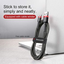 Sefa Ticaret Cafule Serisi, 2.4 A Usb-A & Micro-Usb Şarj & Data Aktarım Kablosu, 1 Metre, Kırmızı