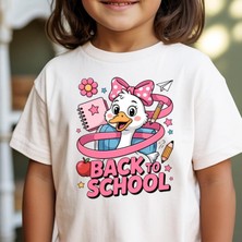 BarsDepo Back To School Baskılı Tişört, Premıum Kalite Unisex Çocuk / Yetişkin