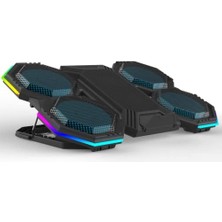 Sefa Ticaret Idock F12-1 Black 2600RPM Yüksek Devirli Fan Gaming Laptop Soğutucu Stand