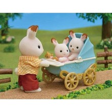 Sefa Ticaret Sylvanian Families Çikolata Kulaklı Ikiz Tavşan Bebek