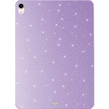 Alan Tech iPad Air 11 2024 Kılıf Dökülmeyen Simli Kamera Korumalı Darbe Önleyici Silikon Alt