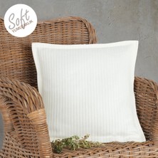 Lief Home Örgü Desenli Pike Yastık Kılıfı | 45X45 ( 1 Adet )