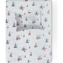 Lief Home %100 Pamuklu Bebek Lastikli Çarşaf 70X130+20 + Bebek Yastık Kılıfı 35X45