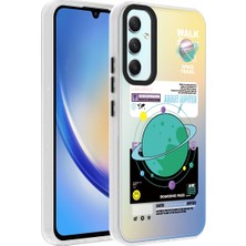 Teknodur Galaxy A34 Kılıf Vibe Desenli Kamera Yükseltili Mat Parmak Izi Tutmayan Silikon Tkdr