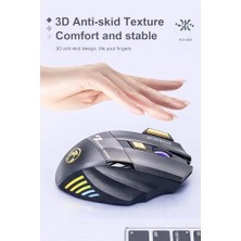 Sefa Ticaret Kablosuz Oyuncu Mouse – 3200 Dpı Ayarlanabilir Hassasiyet, Rgb 7 Renk LED Aydınlatma, Şarjlı, Ergonomik Tasarım, 2.4ghz Wireless Gaming Mouse | Gw-X7 (Gri)