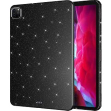Spia iPad Pro 11 2018 Kılıf Dökülmeyen Simli Kamera Korumalı Darbe Önleyici Silikon Spıa