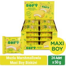 Bifa Soft Muzlu Marshmallowlu Maxi Boy Bisküvi 50 gr x 24 Adet
