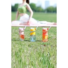 Sefa Ticaret 450ML Pipetli Tritan Su Matarası Sarı-Mavi-Turuncu VGN030
