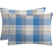 Lief Home %100 Pamuklu Flanel Kumaşından Fermuarlı Yastık Kılıfı | 50X70 ( 2 Adet )