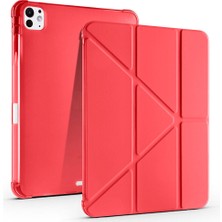 Sickossi iPad Pro 11 2024 Kılıf Kalem Bölmeli Uyku Modlu Yatay ve Dikey Standlı Katlanır Scks