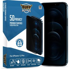 Sefa Ticaret Labs iPhone 12 Pro 5d Privacy Tam Kaplayan Hayalet Ekran Koruyucu