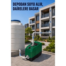 SCHUTZENGER SV303 Frekans Konvertörlü Sessiz Akıllı Su Pompası Otomatik 4 Kat 5 Daire Hidrafor Kömürsüz Motor Sabit Basınç