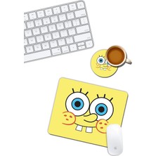 Sefa Ticaret Sünger Bob Mouse Pad ve Bardak Altlığı Set