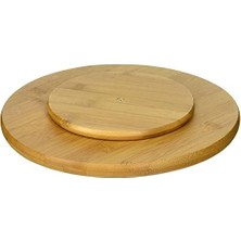 Sefa Ticaret International 8301 Bambu Ahşap 25,4 cm Mutfak Döner Tablası