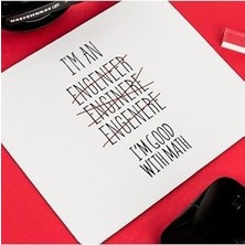 Sefa Ticaret Mühendis Sevgiliye Hediye Engineer Mousepad - Mouse Pad - Fare Altlığı