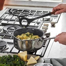 Sefa Ticaret 40503-108 Risotto Kaşık, Silikon, Mat Siyah