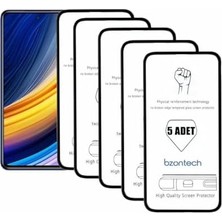 Sefa Ticaret Poco X3 Pro ile Uyumlu Ekran Koruyucu Tam Kaplayan 5li Set