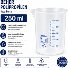 Labolist Beher Polipropilen - Kısa Form 250  ml