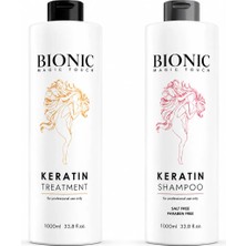 Bionic Magic Touch Keratin Seti 2000 ml | Tuzsuz Keratin Şampuan + Keratin Bakım Kremi