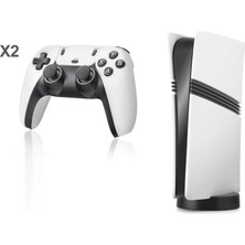 Beruflic Pro Retro Oyun Konsolu Hdmı Çift Gamepad Seti 128 GB Hafıza Kartlı 2.4g Kablosuz Beyaz Gs5