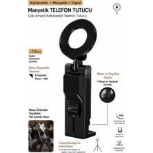 vooka Katlanabilir Manyetik Telefon Tutucu 360° Döner Masaüstü Tripod Stand Seyahat Uyumlu