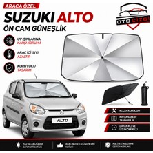 OtoÇizgi Suzuki Alto Şemsiye Tip Ön Cam Güneşliği Katlanabilir Uv Korumalı Araç Cam Güneşlik