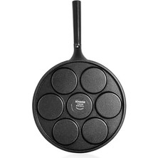 Sefa Ticaret Pro Cast Döküm Pankek Tavası 28 Cm-Siyah