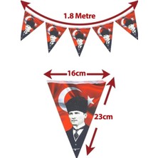 Sefa Ticaret 23 Nisan Süsleri 23 Nisan Hediyeleri 10'lu Ipe Dizili Flama
