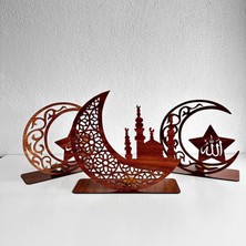 Sefa Ticaret 3'lü Dekor Tealight Mumluk Ceviz Ramazan Ayına Özel