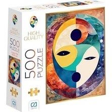 Sefa Ticaret Gizemli Yüz 500 Parça 2,2mm Kalınlık 33X48CM Profesyonel Hobi Puzzle Yapboz Serisi
