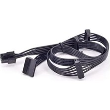 Sefa Ticaret 6 Pin Power Supply Kablosu 6 Pin Modüler Sata Kablo 6 Pin 4x Sata Kablo 90 cm 6 Pin Sata Kablo Power Supply Kablosu