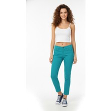 Bigsie Kadın Düşük Bel Kanvas Pantolon BGL-ST01593