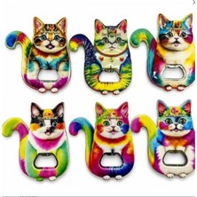 Marsilyan Kedi Tasarımı Istanbul Temalı Buzdolapı Süsü Magnet
