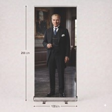 Arte Display Atatürk Poster Baskılı Roll Up Banner 100X200CM No:5