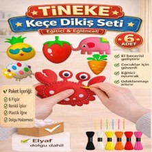 Sefa Ticaret Çocuklar Için 6 Adet Kendin Yap Montessori Keçe Dikiş El Sanatları Seti 3 Yaş Üzeri Çocuklar Için