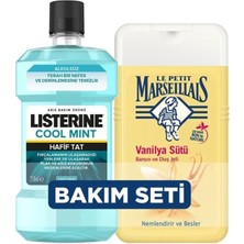 Sefa Ticaret Duş Jeli Vanilya Sütü (250 Ml) + Listerine Mint Hafif Tat (250 Ml) (2 Adet)