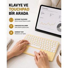 Marsilyan Bluetooth Klavye – Kablosuz, Sessiz Tuşlu, Android Ios Windows Uyumlu, Kompakt Taşınabilir Tasarım