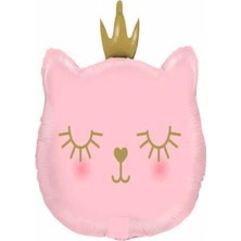 Sefa Ticaret Kedi Pembe Folyo Balon