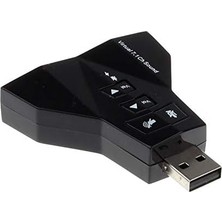 Sefa Ticaret 4931 7.1 7 Kanal Mikrofon Destekli Çift Girişli Çevirici Harici USB Ses Kartı