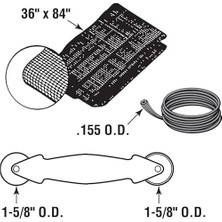 Sefa Ticaret Prime-Line P 7515 Ekran Kapı ile Rolling Onarım Seti Alet, Antrasit Fiberglas