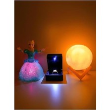 Sefa Ticaret Işıklı Yüzük Kutusu Kalpli Yüzük, Rcb LED Frozen Elsa, 3D LED Küre Gece Lambası Halay Çeken