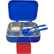 Sefa Ticaret Wiggle  1030ML Lunchbox Hotwheels Lisanslı Tek Katlı 2 Bölmeli Paslanmaz Çelik Sefer Tası Yemek Kutu