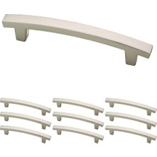 Sefa Ticaret Franklin Brass Pierce Dolap Çekme, Nikel, 4 Inç Çekmece Kolu, 10'lu Paket, P29615K-SN-B
