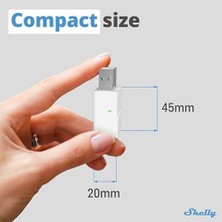 Sefa Ticaret Shelly Blu Gateway | Bluetooth Wlan Ağ Geçidi Usb-A-Dongle | Ev Otomasyonu | Alexa ve Google Home ile Uyumlu | Ios Android Uygulaması | Kablosuz