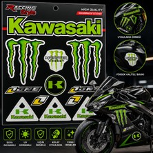 EP Garaj Otomotiv Kawasakı Motor Stıcker Seti – Racıng Style Sportif Dekoratif Çıkartma Seti (2 Paket 300TL)